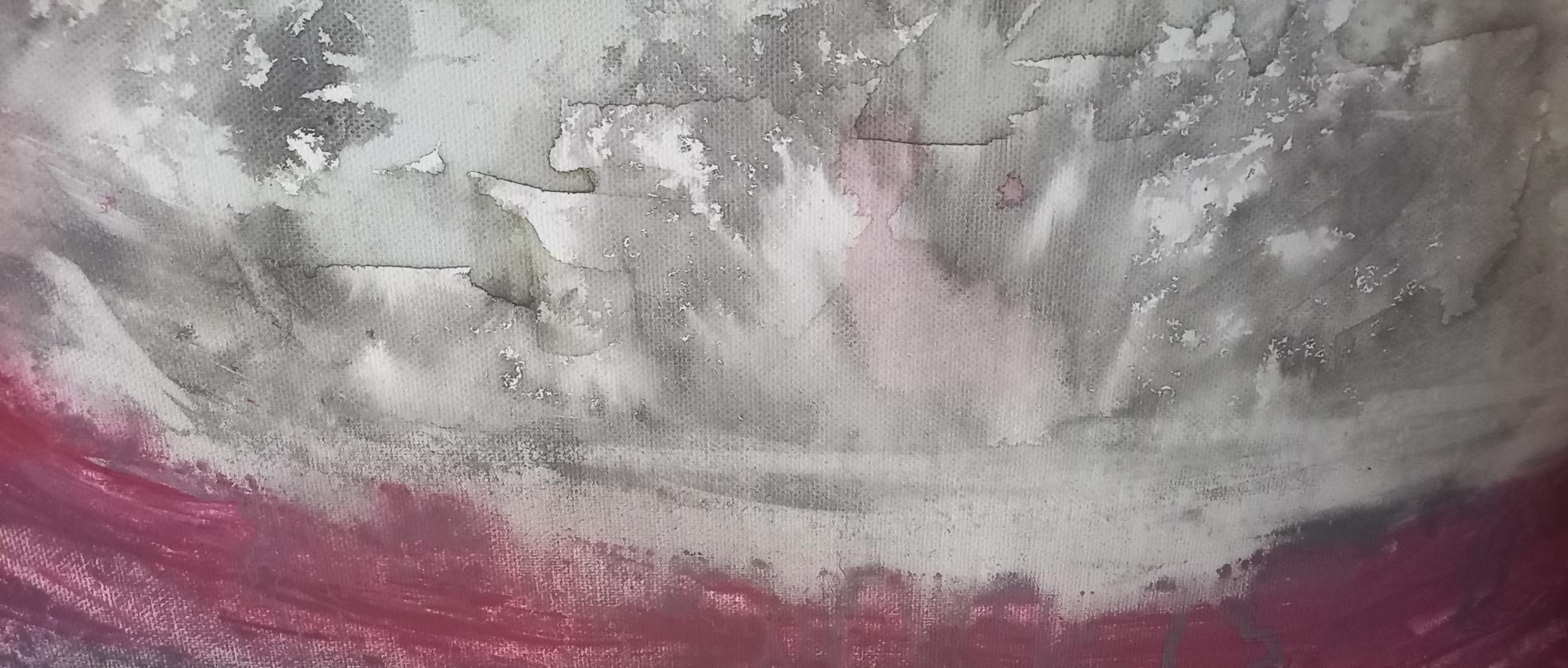 Ein Bild in rot und schwarzer Perspektiven und Wolken