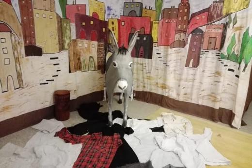 Ostergarten Wadrill-der Esel