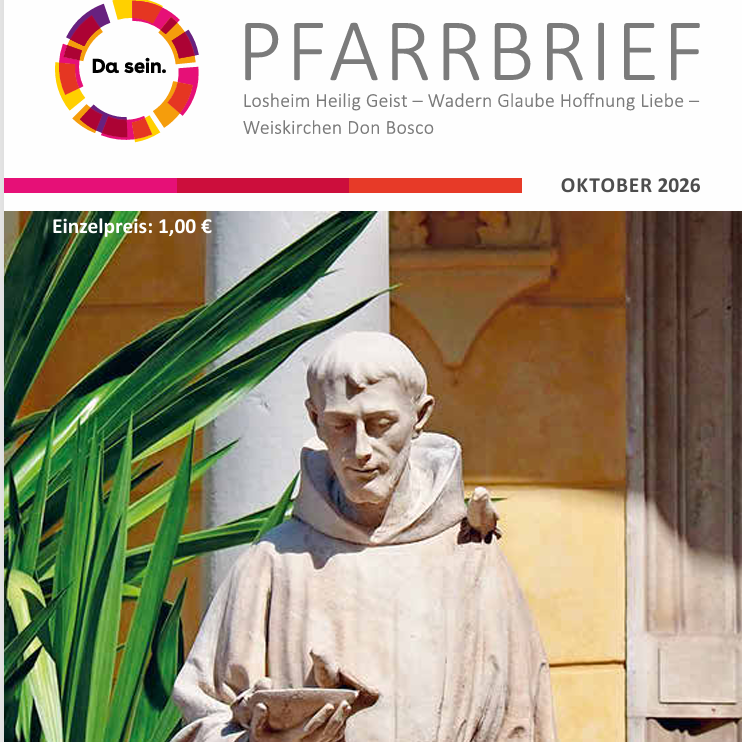 Deckblatt Oktober 2026 (c) Pastoraler Raum Wadern Deckblatt Pfarrbrief Oktober 2026