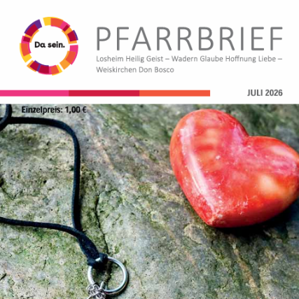 Deckblatt Pfarrbrief Juli 2026 (c) Pastoraler Raum Wadern Deckblatt Pfarrbrief Juli 2026