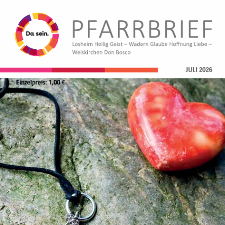 Deckblatt Pfarrbrief Juli 2026 (c) Pastoraler Raum Wadern Deckblatt Pfarrbrief Juli 2026