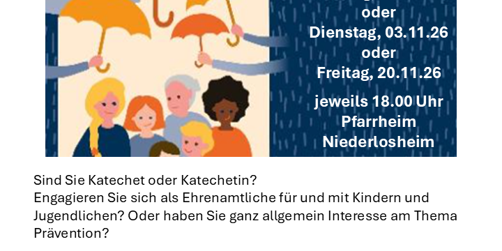 Flyer zur Präventionsschulungen Herbst 2026 Flyer mit Schulungsdaten und Infos