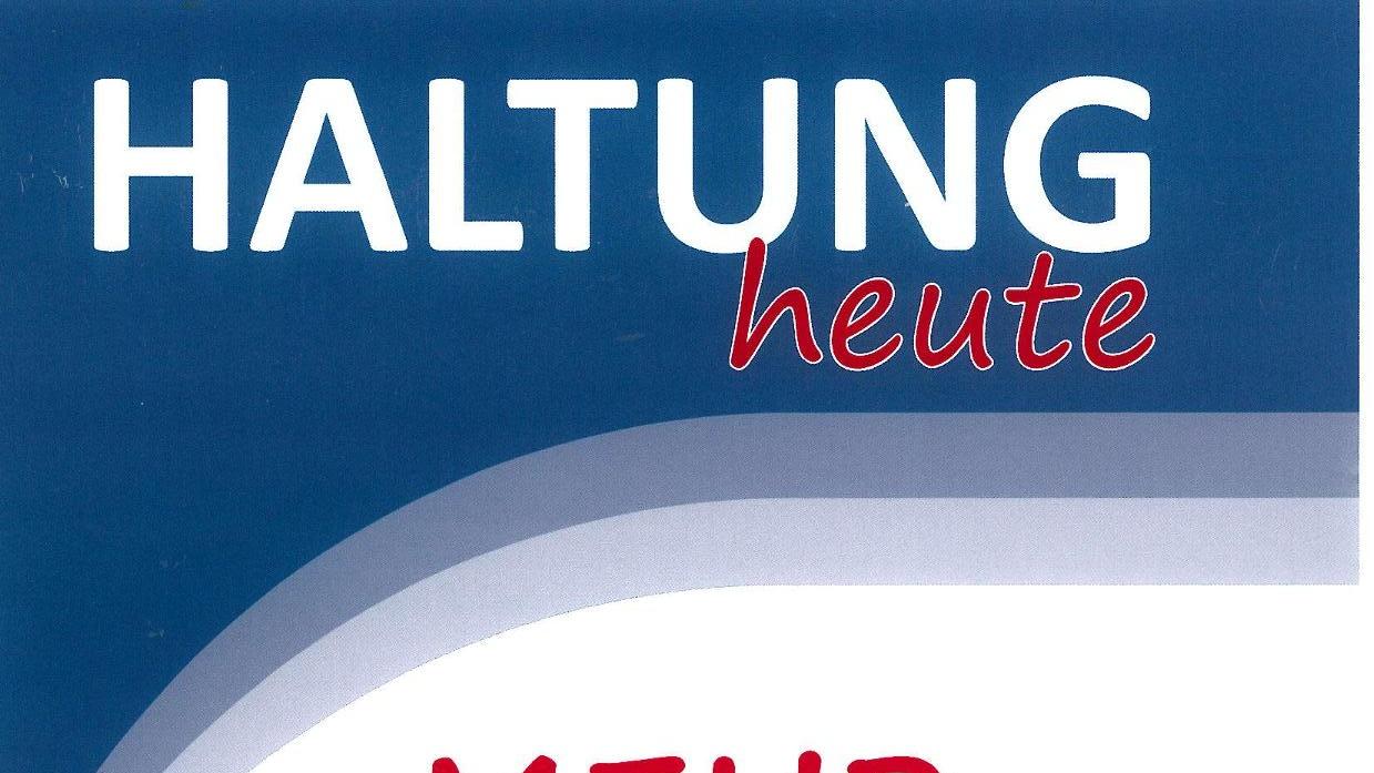 Plakat zur Ausstellung Haltung