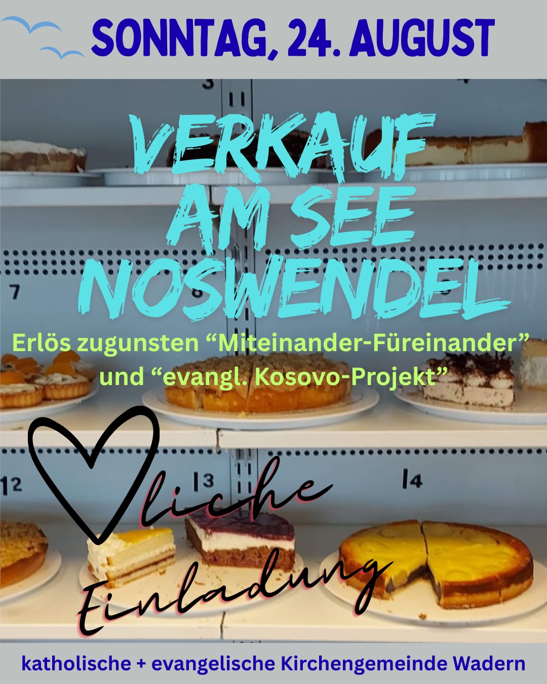 Plakat Noswendeler Kuchenverkauf 24.08.25
