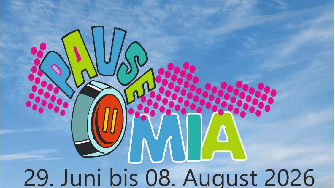 Plakat zur Sommerpause 26 in der Jugendkirche Mia