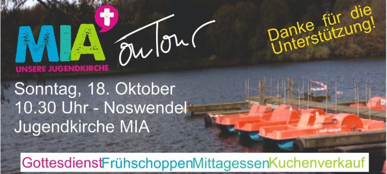 Flyer für Mia on Tour Noswendeler See 26