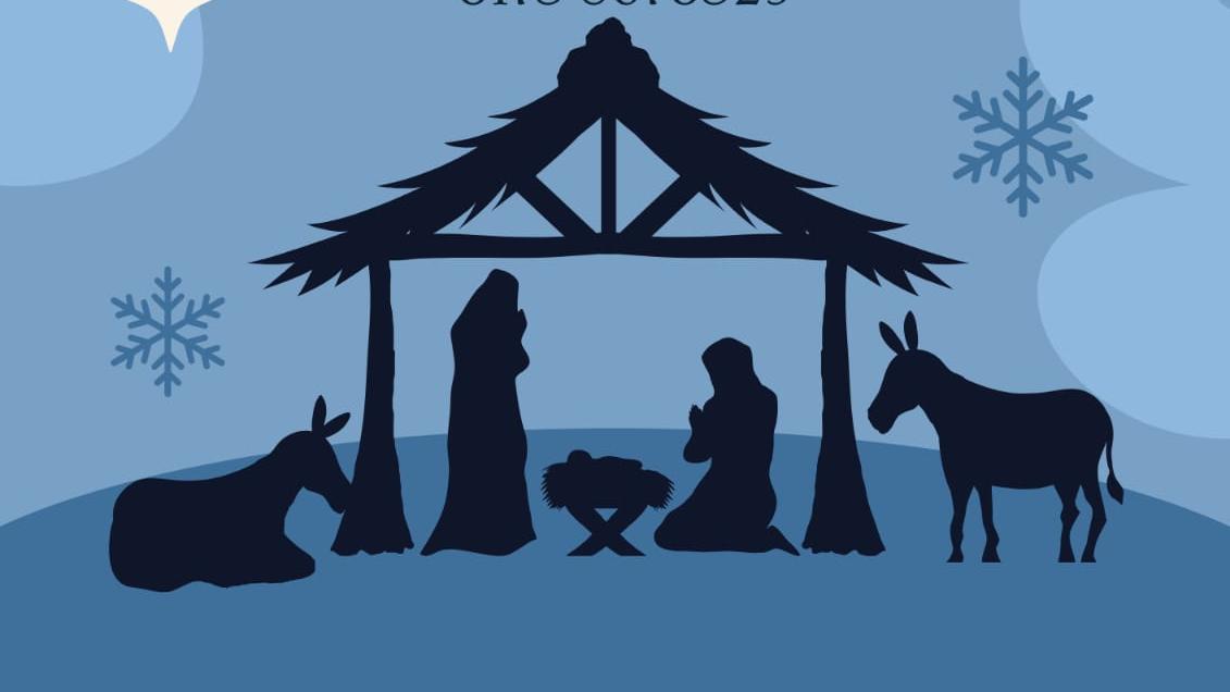 Plakat zur Krippenausstellung am 14.12.25 in Niederlosheim