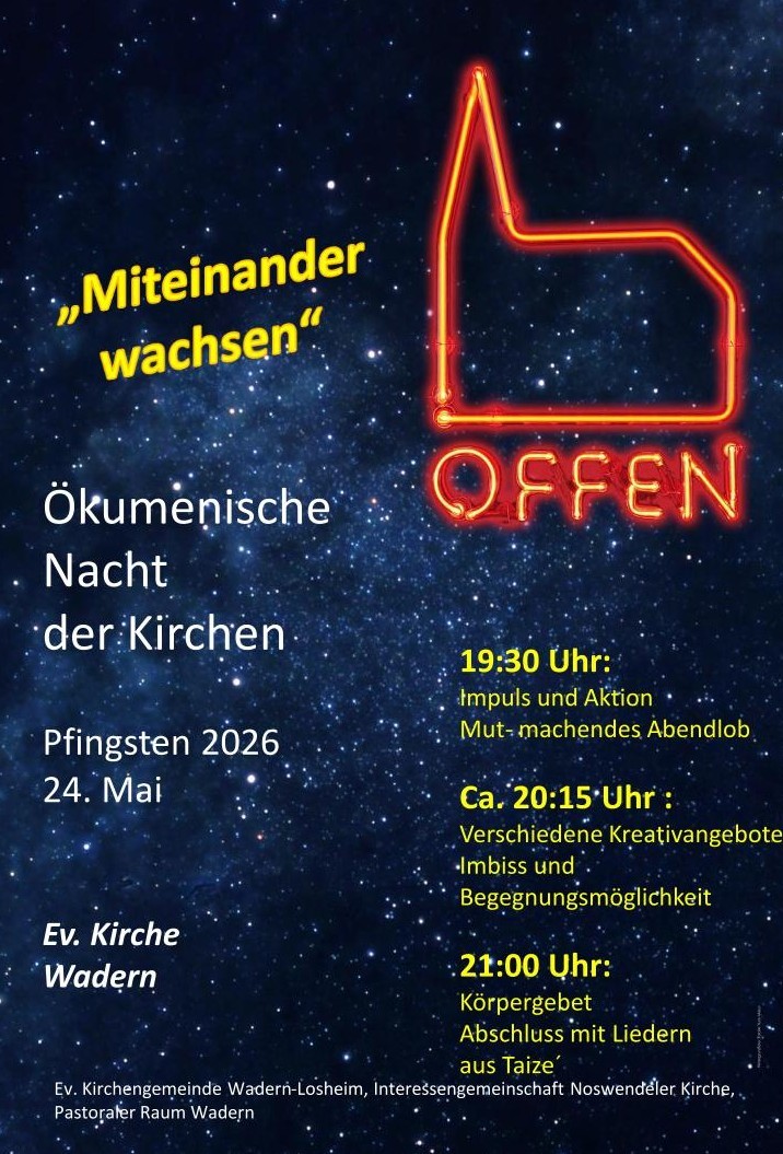 Programm Nacht der Kirchen Wadern 26