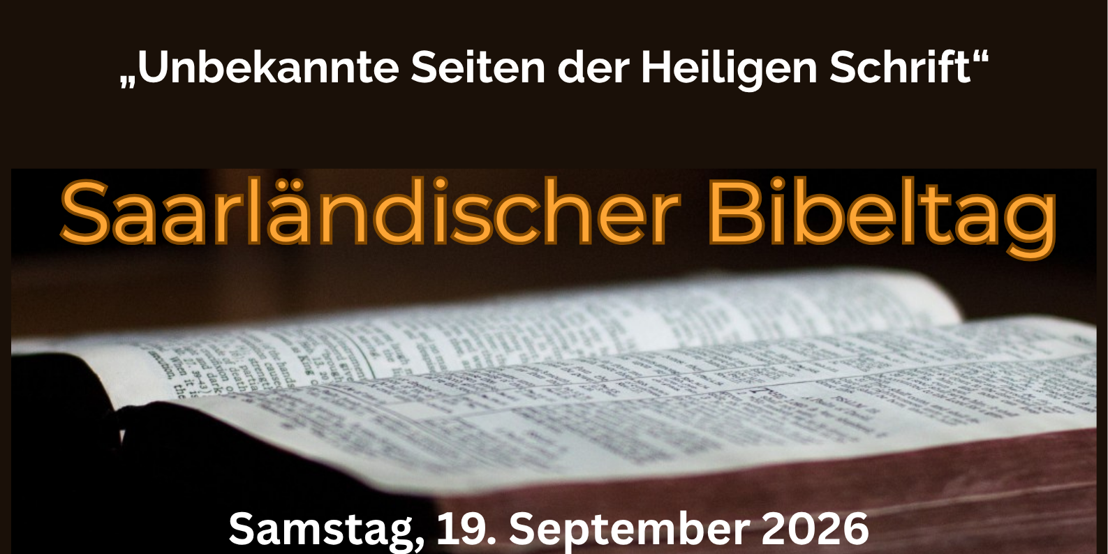Plakat Einladung Saarländischer Bibeltag
