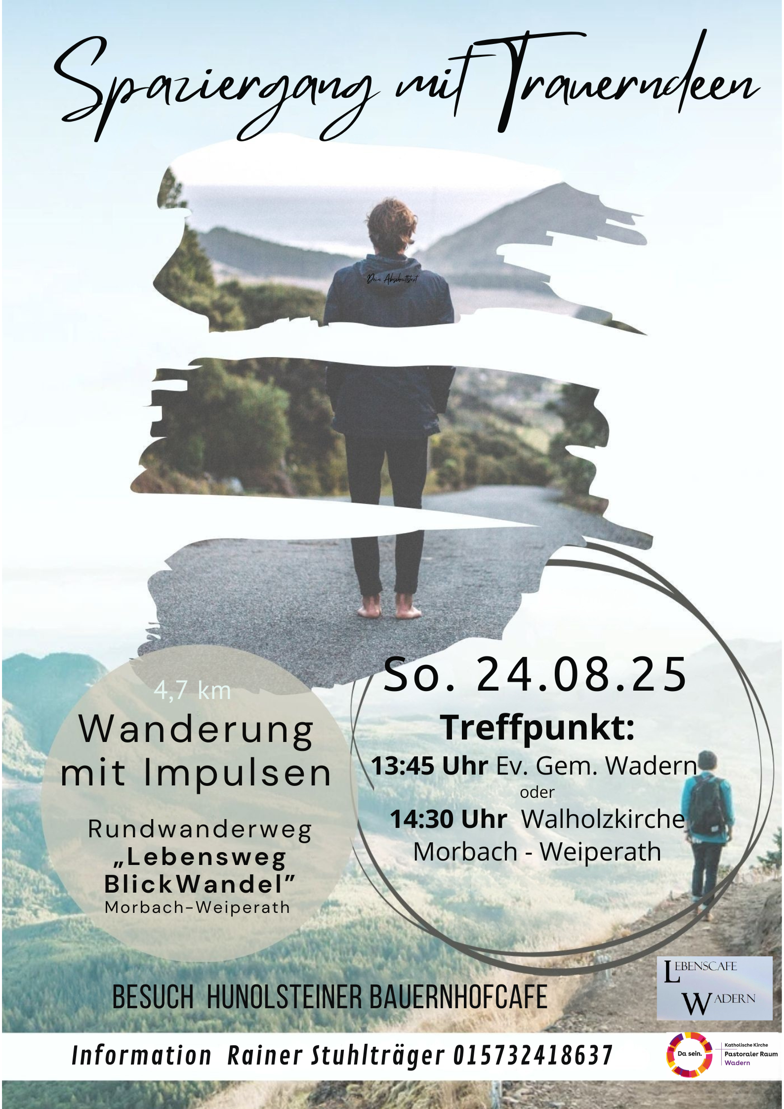 Flyer Spaziergang Trauernde 24.08.25
