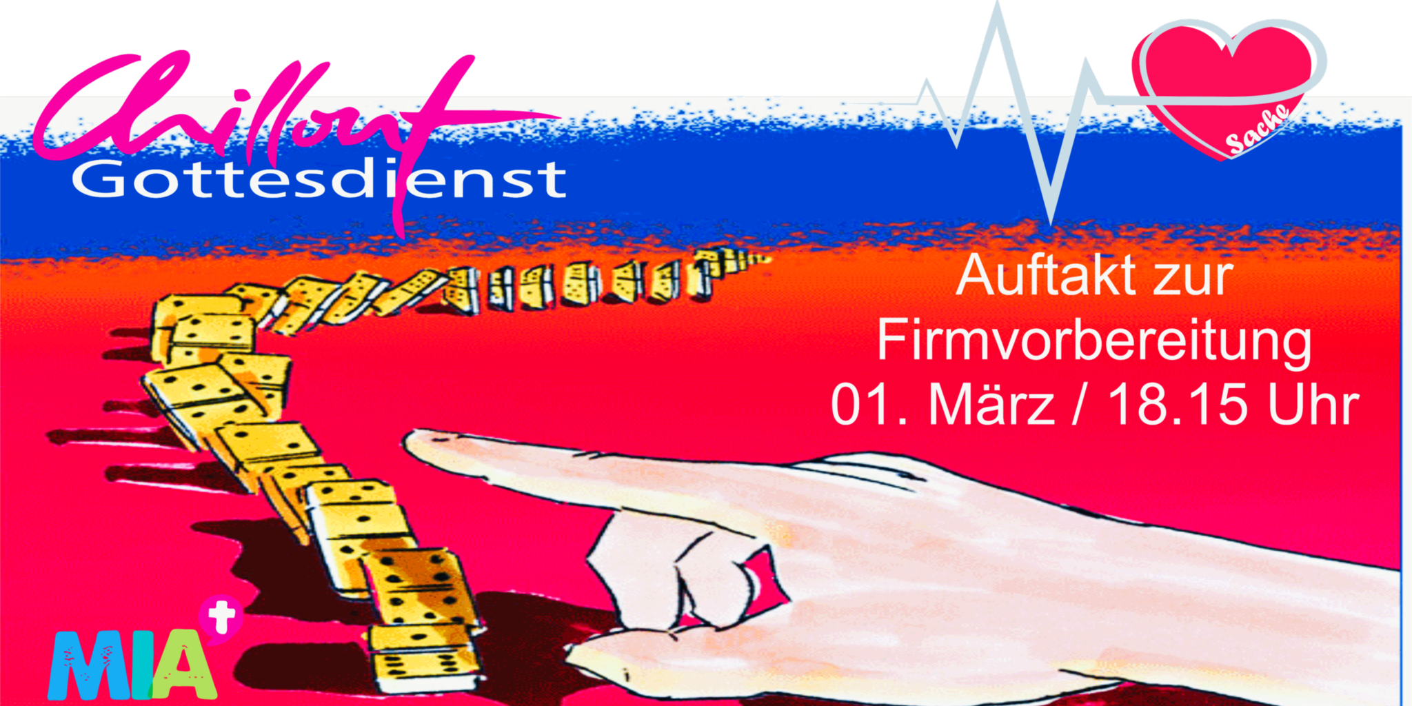 Plakat zumr Start der Firmvorbereitung im Pastoralen Raum Wadern am 1.März 26