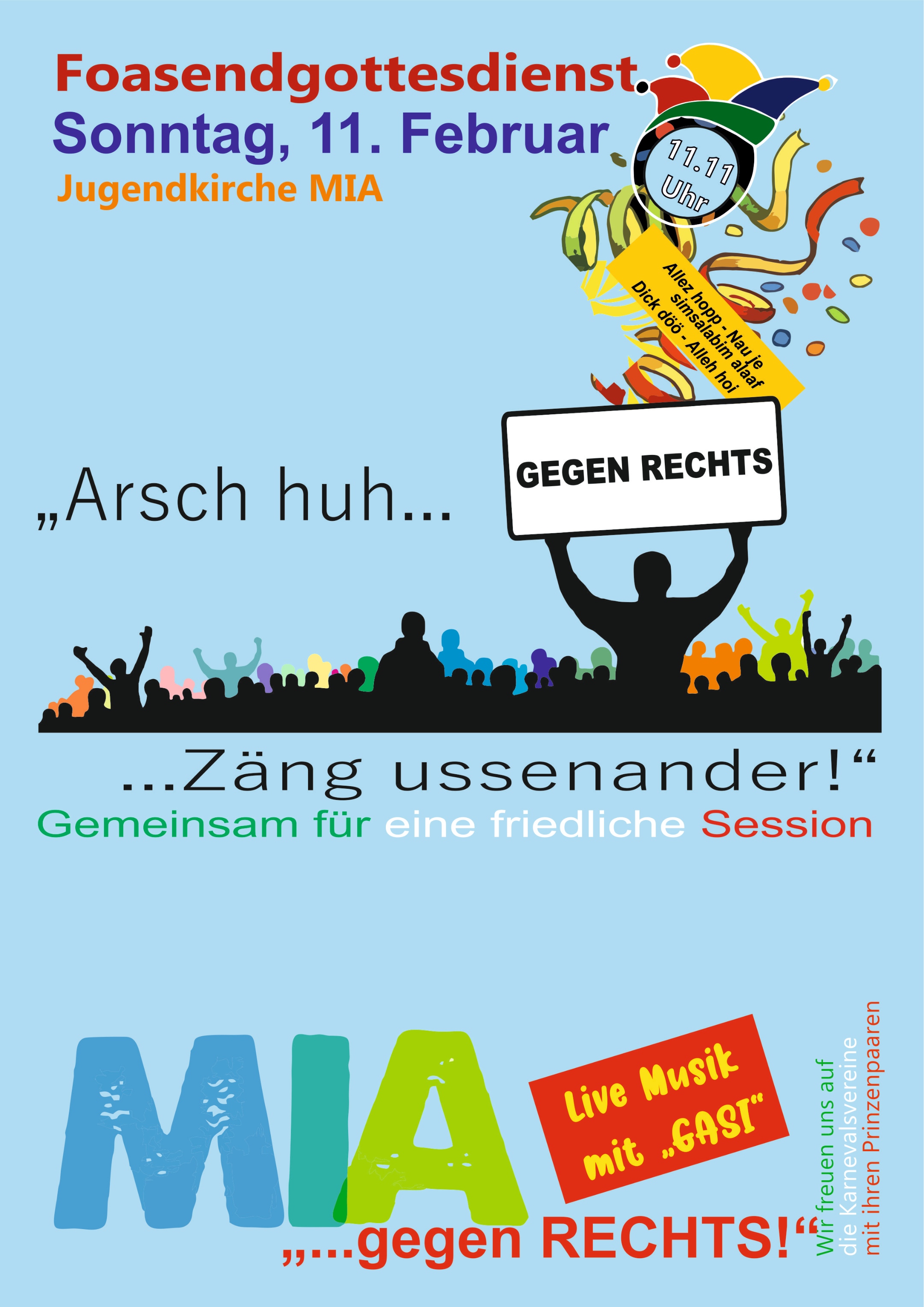 Plakat Faasendgottesdienst 24