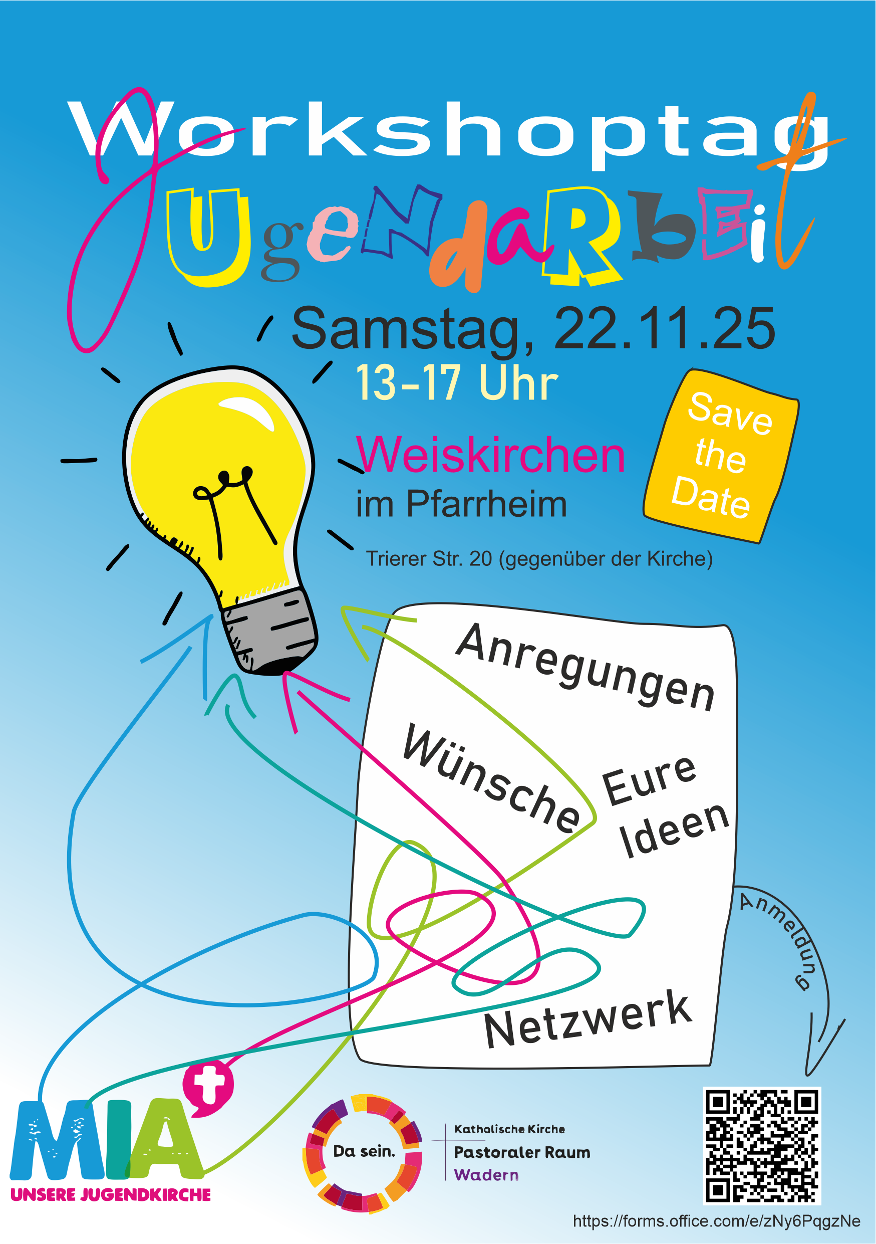 Plakat Workshoptag Jugendarbeit Mia 22.22.25