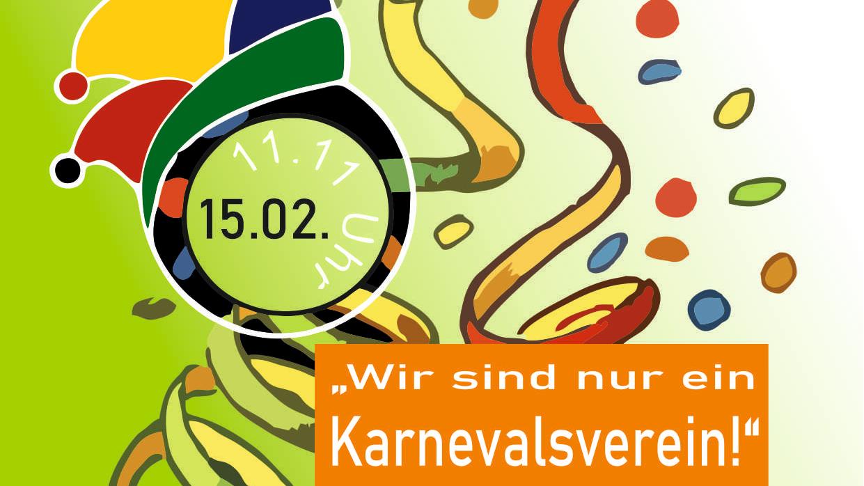 Plakat zum Karnevalsgottesdienst in der Mias am 15.02.26