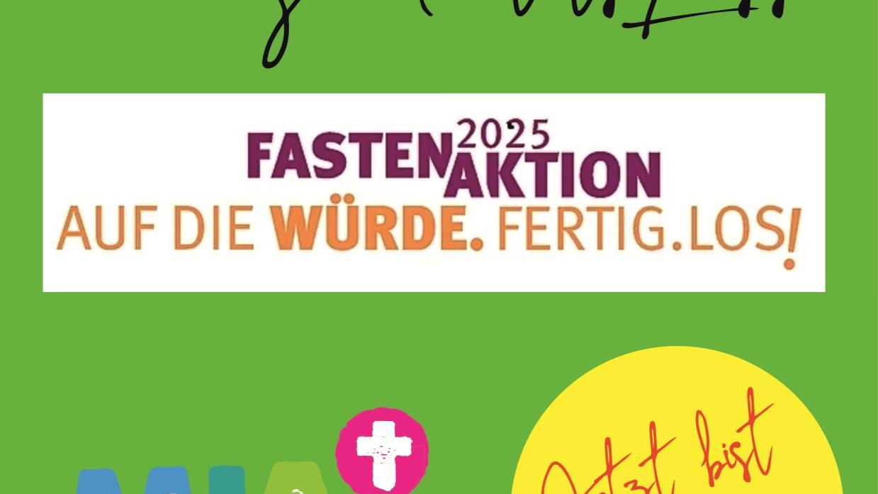 Plakat zum Gottesdienst mit Solidaritätsessen in die Mia am 6.04.25