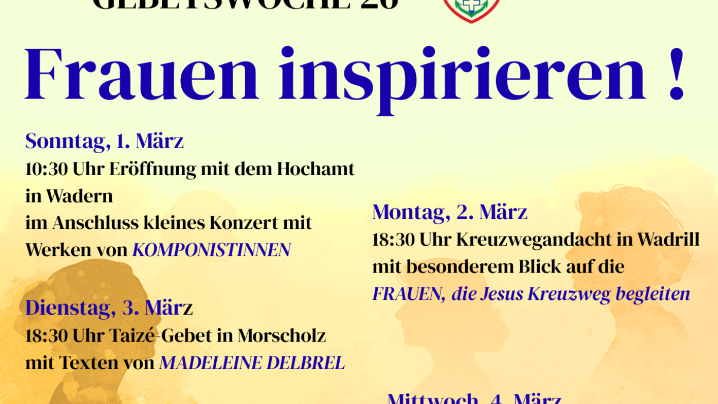 Gebetswoche 26 Frauen inspirieren