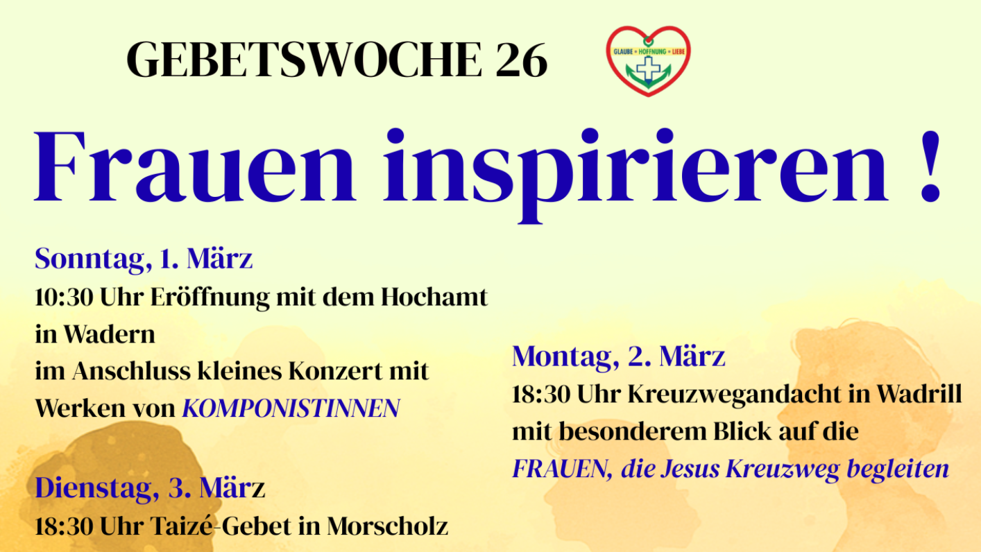 Gebetswoche 26 Frauen inspirieren