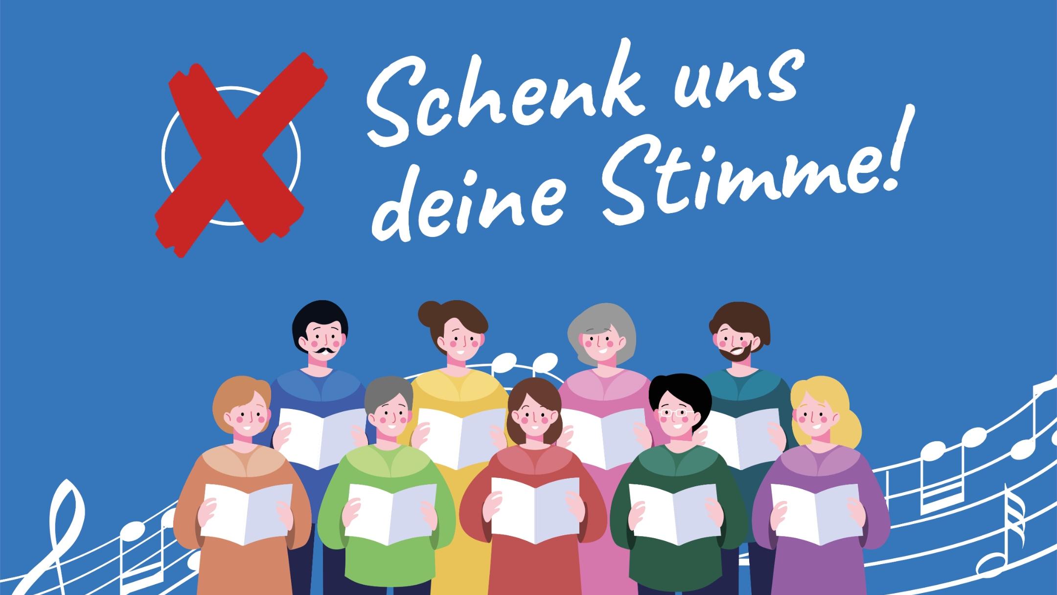Plakat zur Einladung Workshop Chor am 10. Oktober